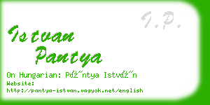 istvan pantya business card